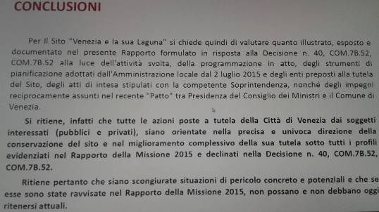 rapporto conclusioni